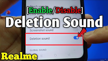 How to enable or disable deletion sound on Realme 5 | Sound and Haptics