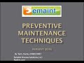 Best Practices Webinar: Preventive Maintenance Techniques