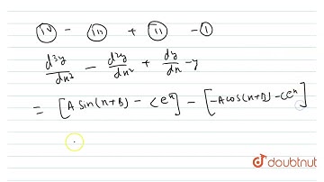 Find the differential equation whose general solution is given by y=(c_(1)+c_(2))cos(x+c_(3))-c_...