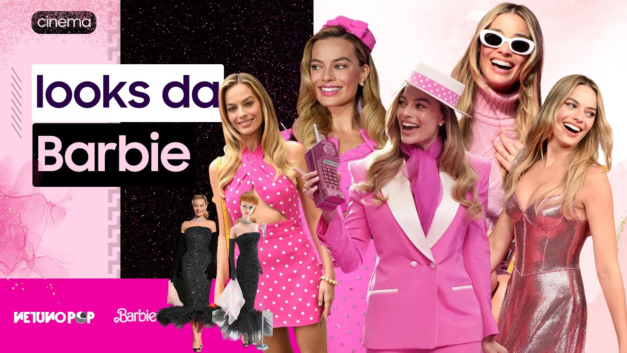 Os looks da Margot Robbie na divulgação do filme da Barbie até