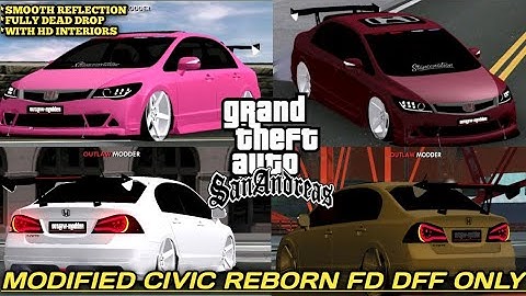 Modified Honda Civic Reborn Fd For Gta Sanandreas Android | Dff only | Modified civic Reborn