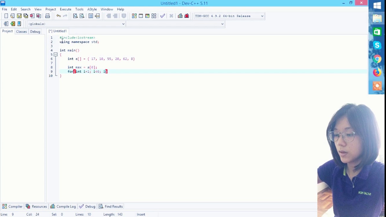 Maximum and minimum values in the same program using C++ - YouTube