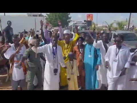 Arrivée triomphale de Diawrigne Talla Sylla à Touba (kureel doxu safar)#doxusafar