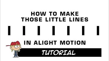 How To Make Those Little Lines In Alight Motion