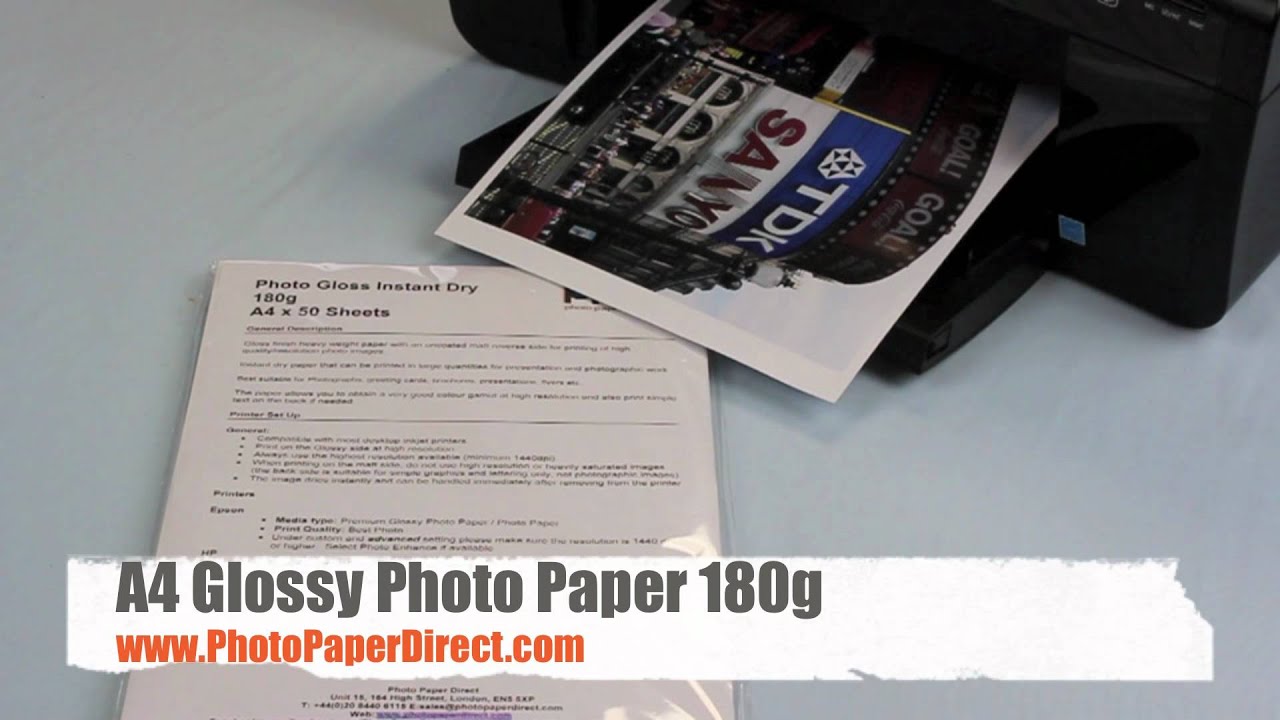 Premium Glossy Photo Paper - A4 - 50 Sheets, Paper and Media, Ink & Paper, Products