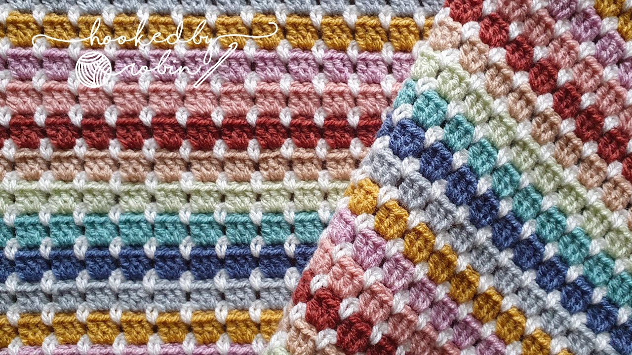 Bernat Misty Moss Stitch Crochet Lapghan Pattern