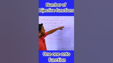 Number of Bijective functions | counting of functions | #shorts #shortsfeed #education