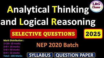 Analytical Thinking and Logical Reasoning Selection Questions 2025 🥰  #QLT #ATLR