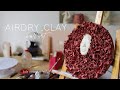 Relaxing art vlog  air dry clay sculpture that can be hung 