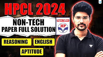 HPCL 2024 Question Paper Solution | Non - Technical Part | Devendra Poonia