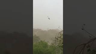 An unexpected massive duststorm this afternoon.
