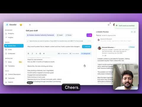 Growfol for LinkedIn video preview 2