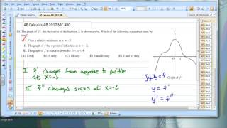 AP Calculus AB 2012 MC 80