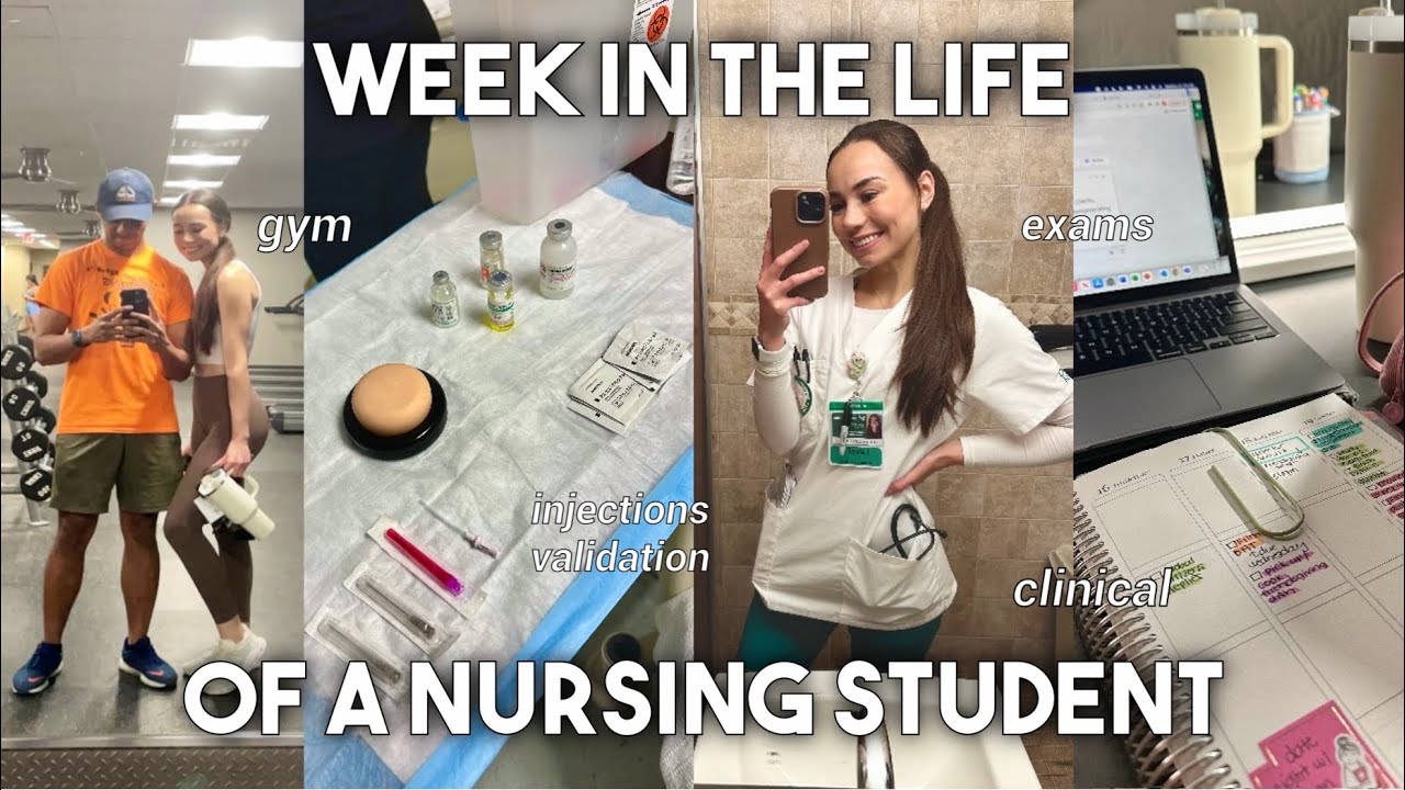 WEEK IN THE LIFE OF A NURSING STUDENT | clinical, studying for exams ...
