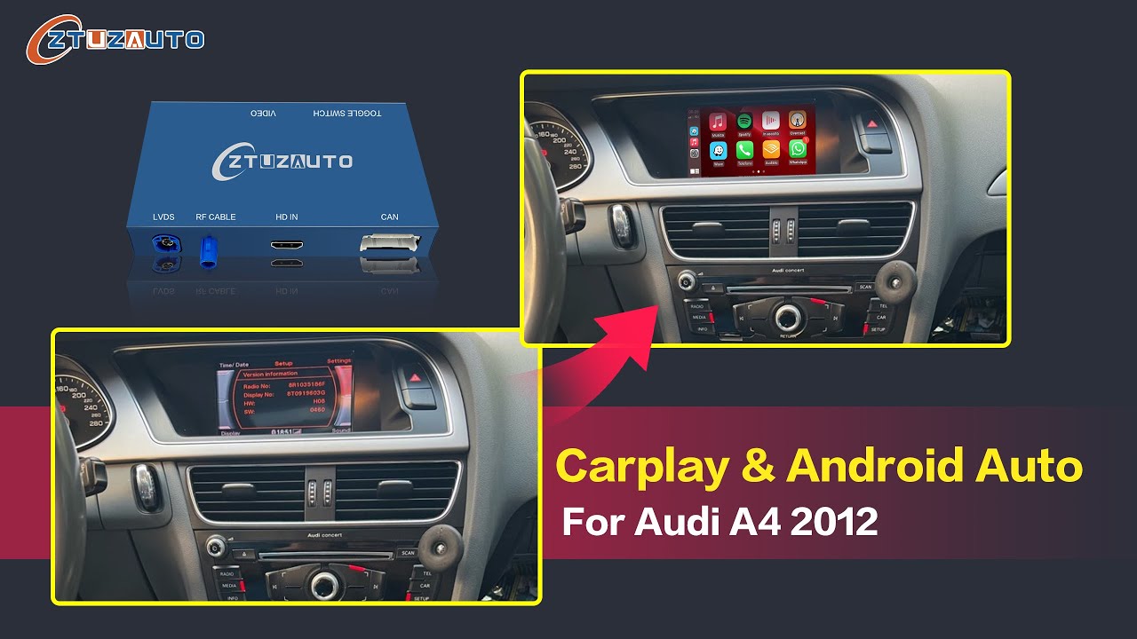 How to install Carplay & Android Auto to your Audi A4 A5 B8/B8.5 YouTube