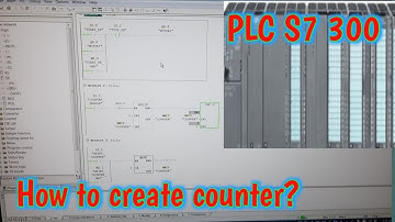 PLC SIEMENS S7 300. HOW TO CREATE A COUNTER USING INTEGERS FUNCTION AND COMPARATOR..?