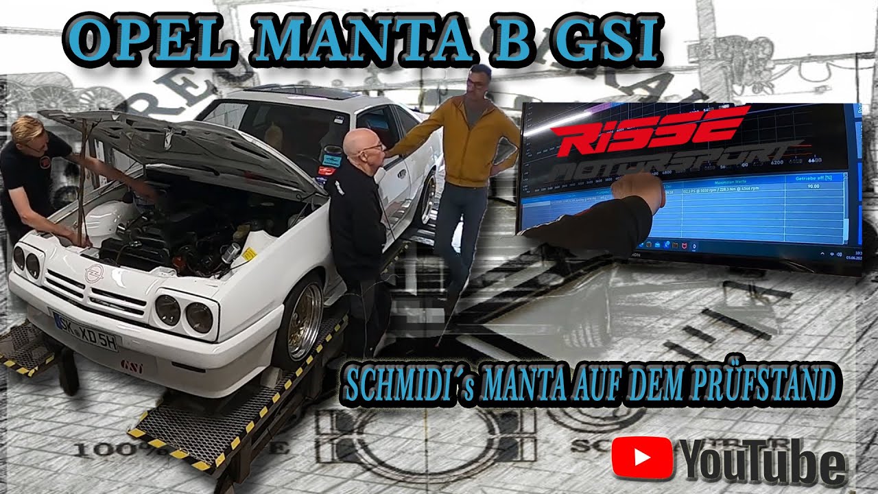 Opel Manta B GSI Prüfstand Risse Motorsport C24 Webervergaser Nockenwelle