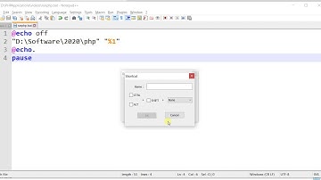 Run PHP programs in Notepad++