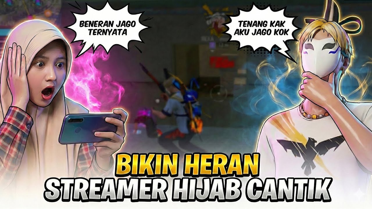 Prank Streamer Cantik Berhijab Sampai Bikin Dia Heran Nonton Gua Main