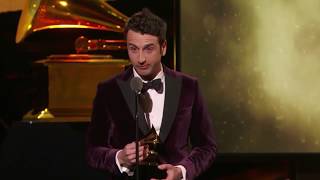 Justin Hurwitz won Best Score Soundtrack for Visual Media for 'La La Land' | 60th Grammys