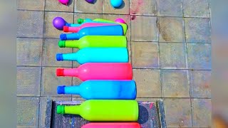 🎈Breaking Glass Bottles and Balloon drops🔥 - Crushing Crunchy & Soft Things 💥🌈🍾 screenshot 5