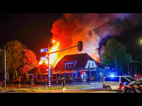 Restaurant volledig uitgebrand, verslagenheid bij eigenaren