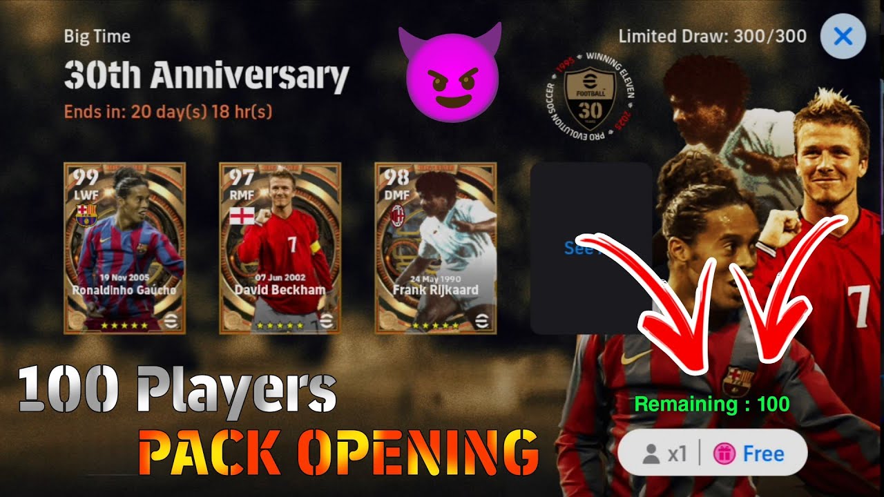 I Got 100 Chance To Deal In Big Time 30th Anniversary eFootball 2025🔥🤩