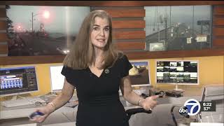 Lisa Argen describes the weather on KGO TV while looking fantastic.