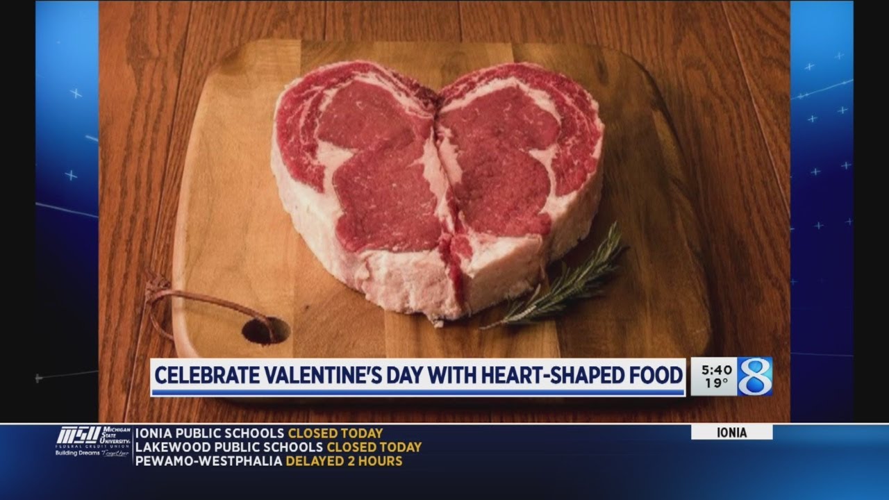 Celebrate Valentine’s Day with heart-shaped food