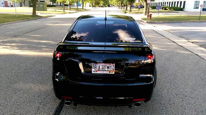 Pontiac G8 V6 x pipe & flowmaster