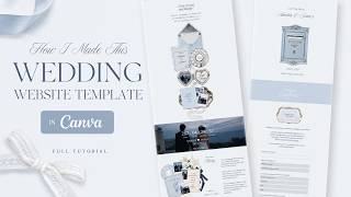 How I Made This Elegant Wedding Website in Canva | Full Tutorial