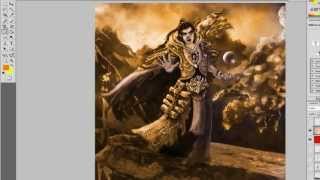 Diablo 3 Wizard "Arcane Power" Time-Lapse Painting