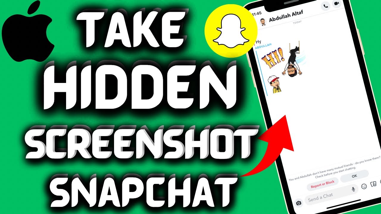 How to take hidden screen on Snapchat without them knowing on iPhone