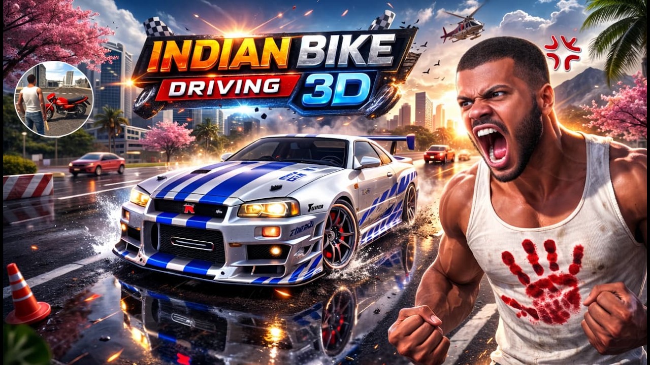 Indian Bike Driving 3D || haed chelleng car vs bike  || Live On || #carbogamerz#livestream