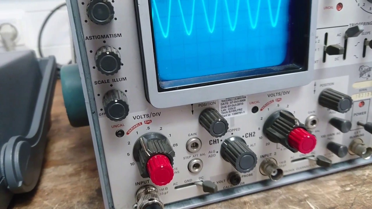 Tektronix 422 Vintage Oscilloscope from the late 1960s YouTube