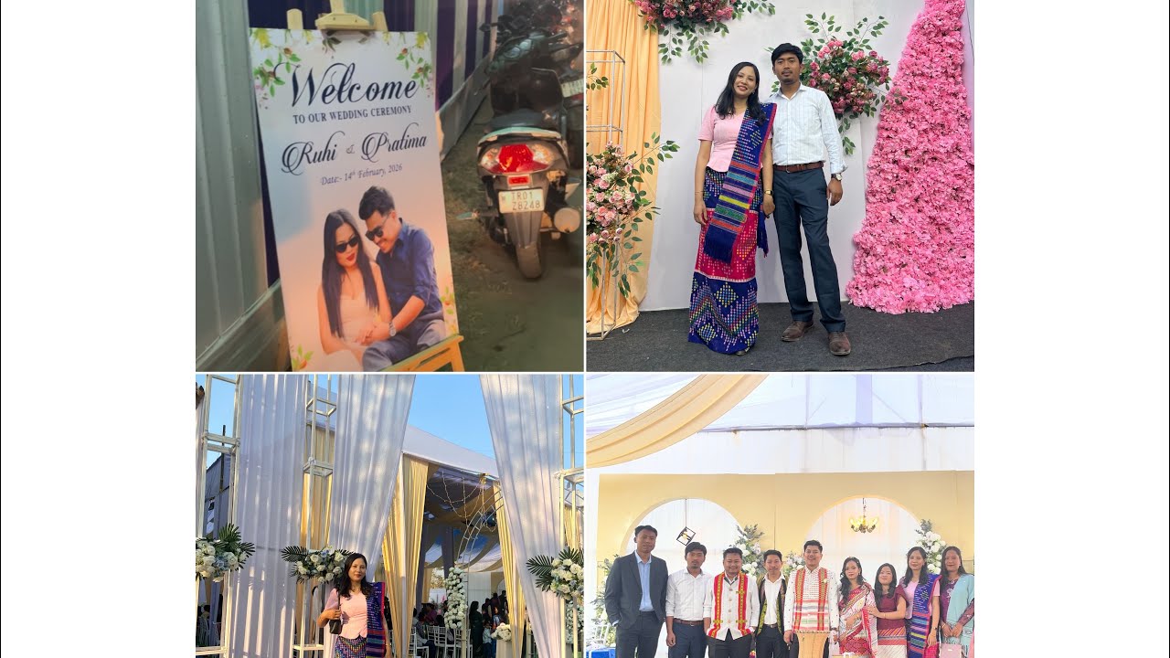 Attended 2 weddings on the same day||Dr.Baithang weds Barnabika||❤️||Ruhi weds Pratima||🤵🏼👰‍♀️