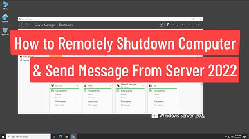 How to Remotely Shutdown Computer & Send Message From Domain Controller In Windows Server 2022