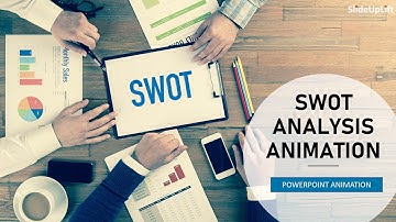 Animated SWOT Analysis Example To Build PowerPoint Presentations|  SWOT PowerPoint Animated Template