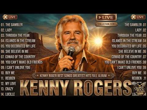 Kenny Rogers Top Hits Full Playlist 🤠 She Believes In Me 🌾 Legendary Classic Country Songs