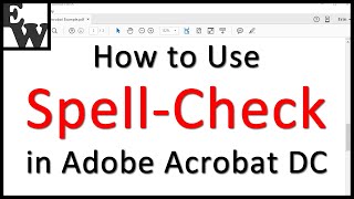 How to Use Spell-Check in Adobe Acrobat DC