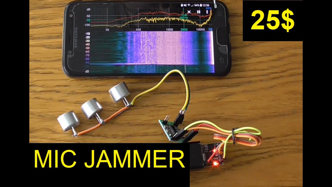 Simplest, cheapest, effective DIY ARDUINO ultrasonic Microphone Jammer / DIY ultrasound Audio Jammer