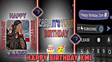 HAPPY BIRTHDAY XML 🎂🥀BIRTHDAY VIDEO XML💫TREND VIDEO XML 💞 ALIGHTMOTION XML BY @AriyanEdit 🌐🔥