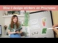 How I Design Stickers on Procreate | Abbey Sy