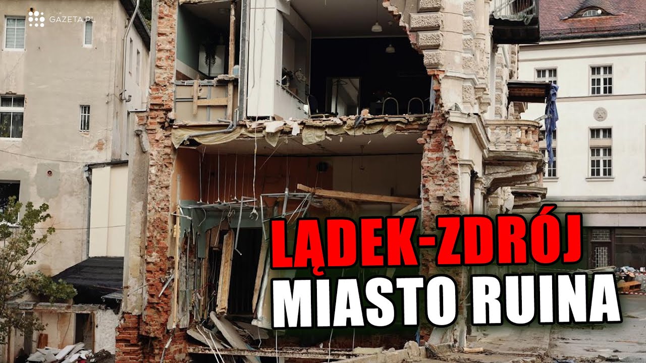 Lądek-Zdrój - miasto w ruinie. Tak wygląda dwa tygodnie po powodzi