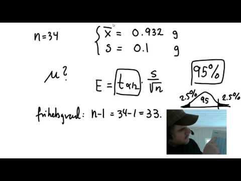 7C - Konfidensintervall for gjennomsnittet