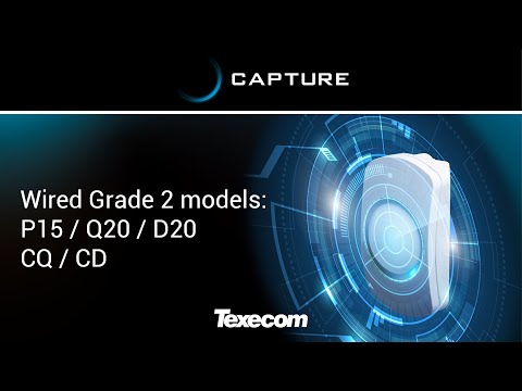 How to install CAPTURE P15 / Q20 / D20 / CQ / CD (Wired Grade 2 models) @TexecomLtd