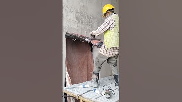 How to make concrete wall hacking #construction #concretewall #civilengeeniring #funny