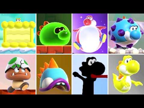 Super Mario Bros. Wonder - All Special Yoshi Power-Up Transformations