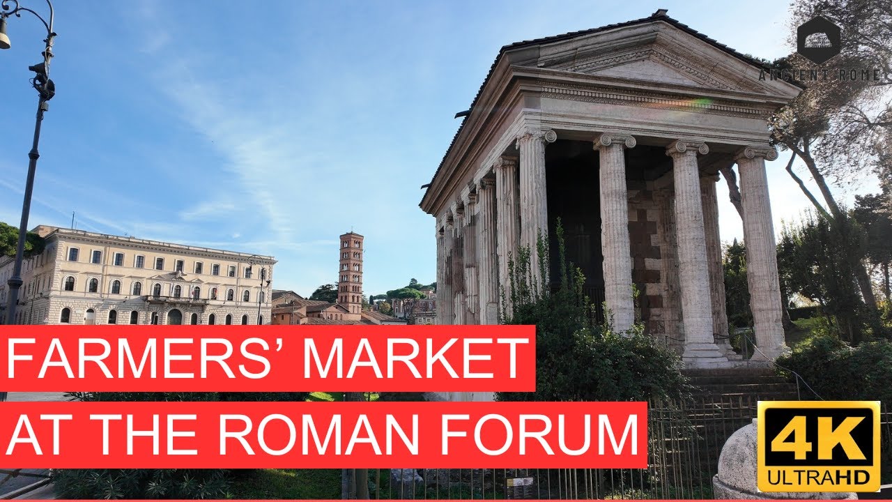 Farmers’ Market at the Roman Forum 🌞 | Hidden Gems & Morning Walk Through Ancient Rome