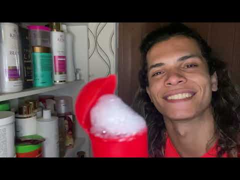 ASMR caseirinho com produtos de cabelo